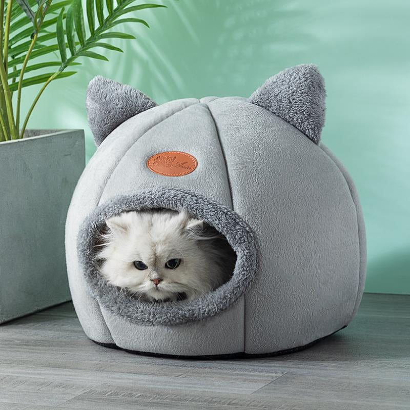 Winter Warm Cozy Cat Bed - Pets Accomplice