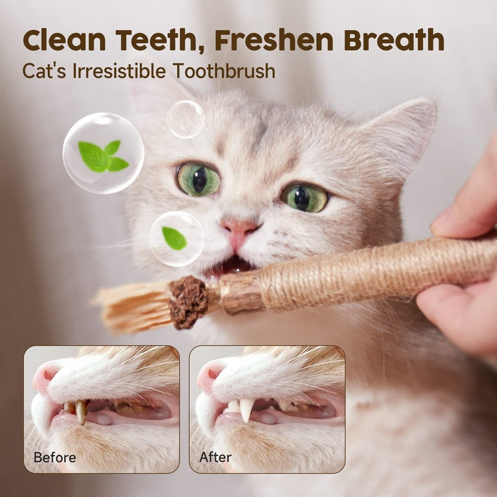Natural Silvervine Stick Cat Chew Toy-2pcs - Pets Accomplice