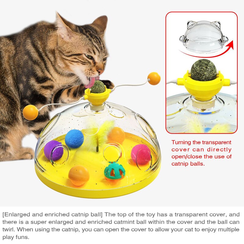 Windmill Interactive Multifunctional Catnip Toy - Pets Accomplice