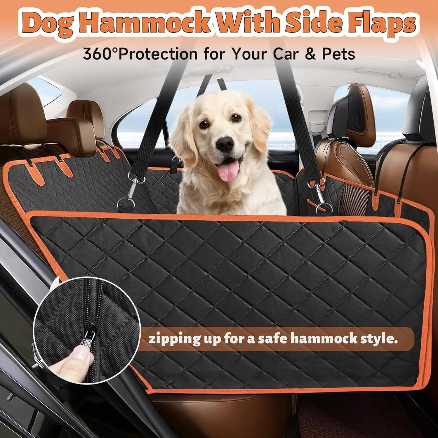 Hard Bottom Dog Car Seat Cover - Pets Accomplice
