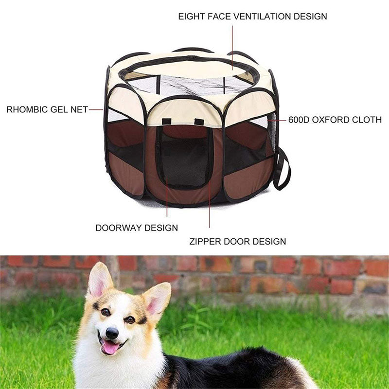 "Pawsome" Pop-Up Pet Crate - Pets Accomplice