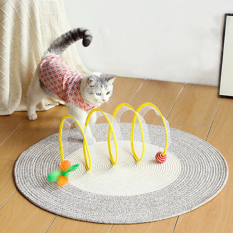 Self-play Cat Hunting Spiral Tunnel Toy - Pets Accomplice