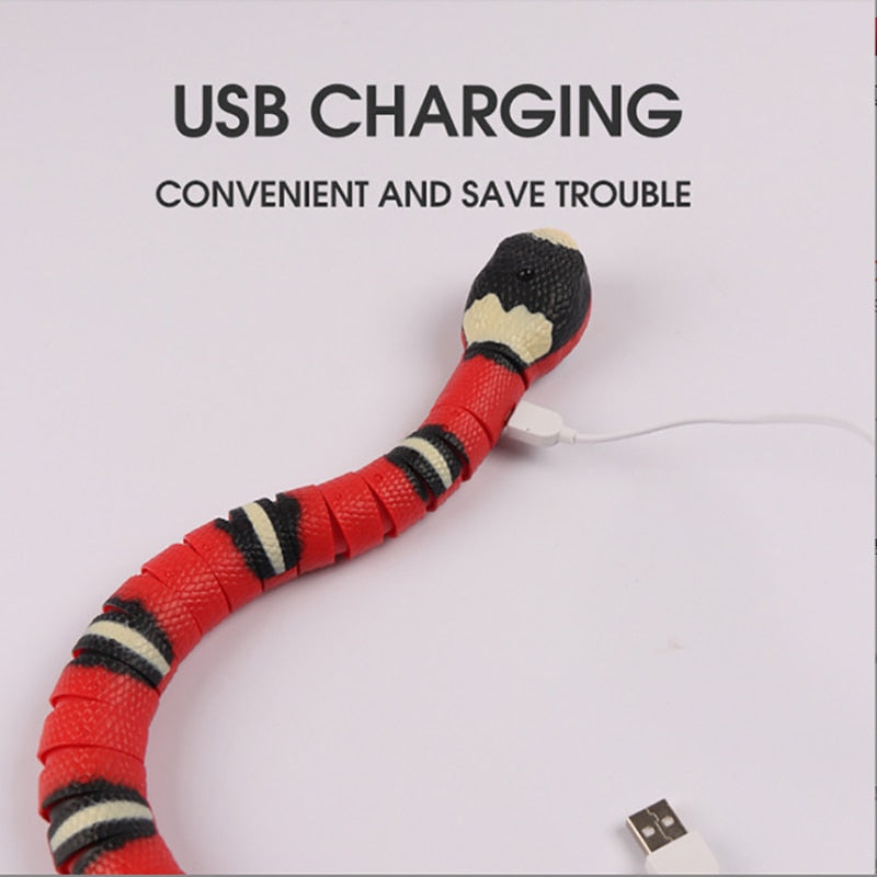 Smart Sensing Snake interactive Rechargeable Cat Toy - Pets Accomplice