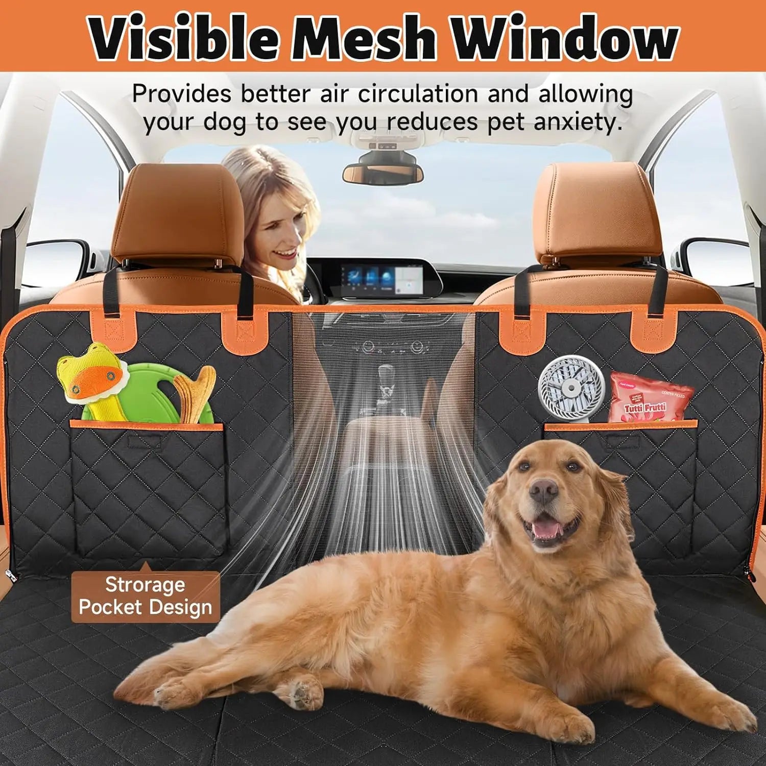 Hard Bottom Dog Car Seat Cover - Pets Accomplice
