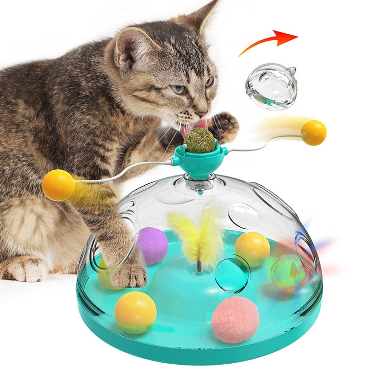 Windmill Interactive Multifunctional Catnip Toy - Pets Accomplice