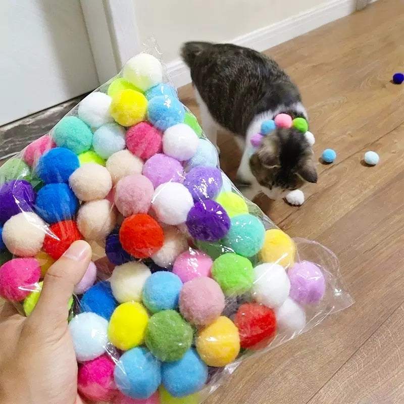 Cat Plush Silent Ball Gun Interactive Toy - Pets Accomplice