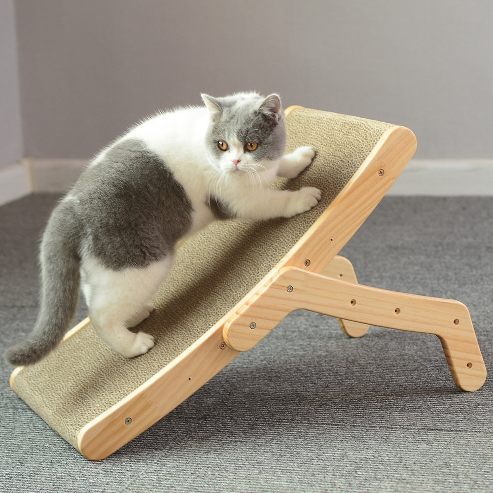 Wooden Cat Scratch Bed - Pets Accomplice