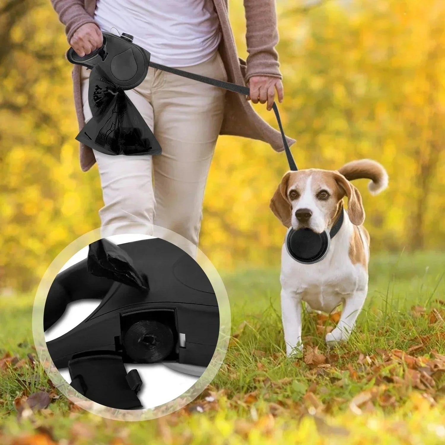 Review - All in One Dog Leash with Water Bottle and Bowl
