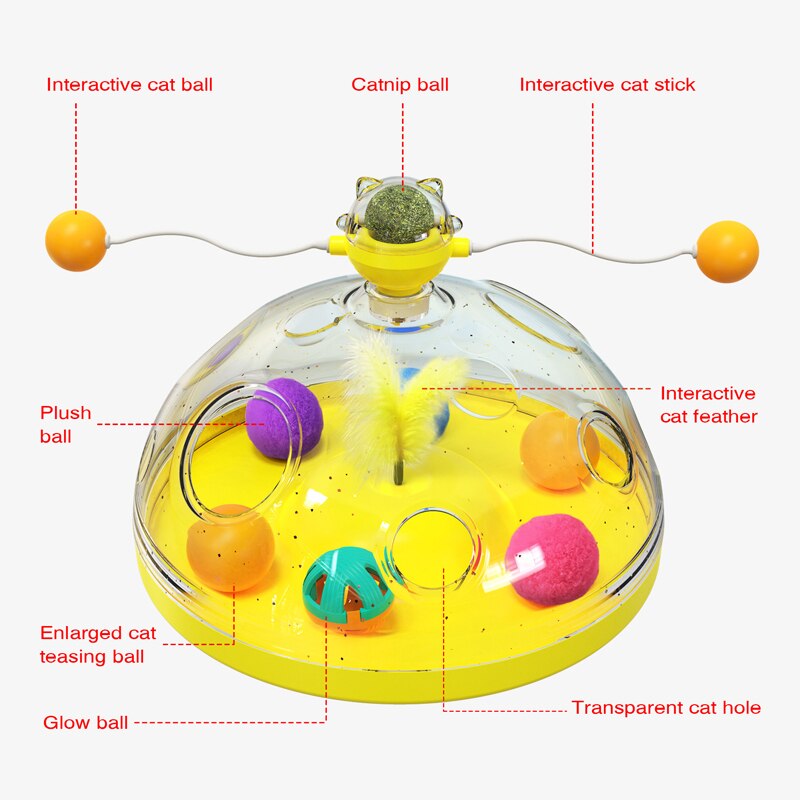 Windmill Interactive Multifunctional Catnip Toy - Pets Accomplice