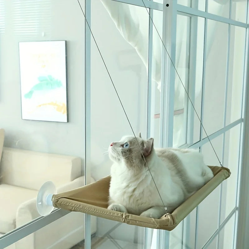 Cat Window Mounted Perch Hammock - Pets Accomplice