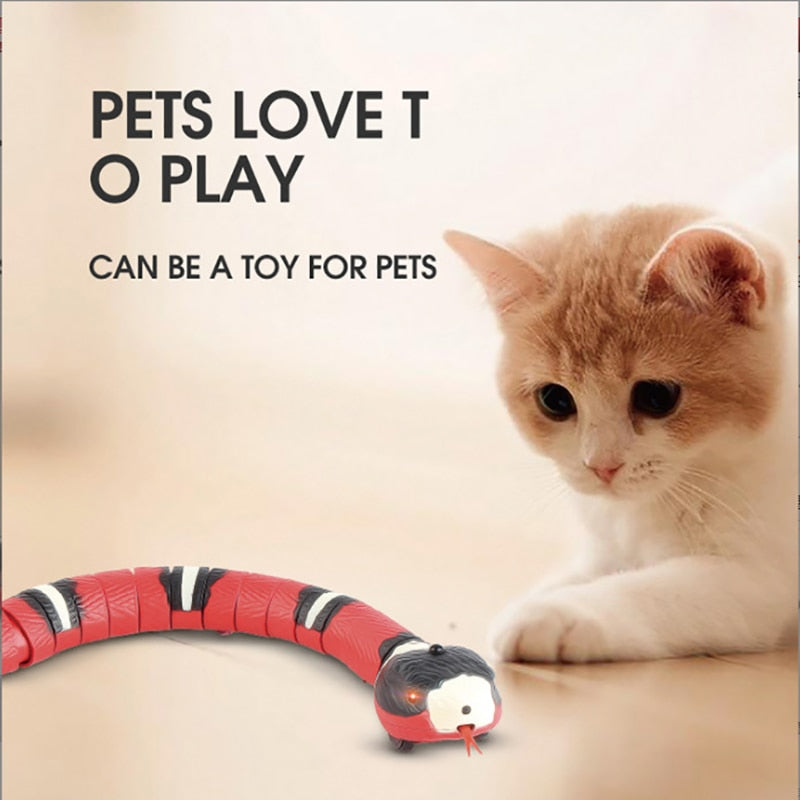 Smart Sensing Snake interactive Rechargeable Cat Toy - Pets Accomplice