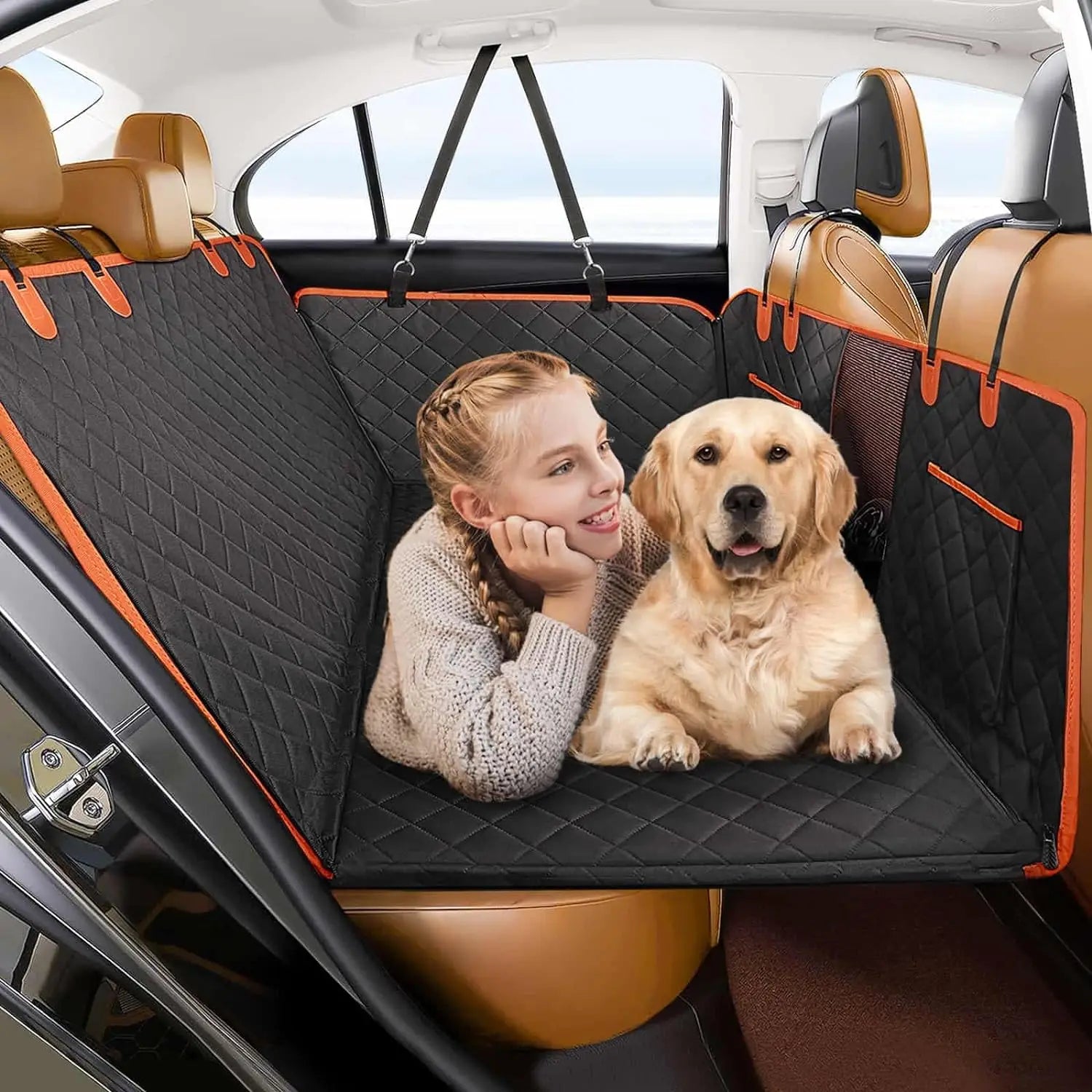 Hard Bottom Dog Car Seat Cover - Pets Accomplice