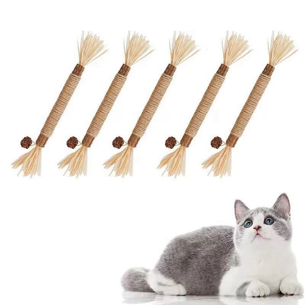 Natural Silvervine Stick Cat Chew Toy-2pcs - Pets Accomplice