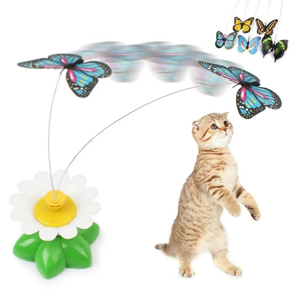 Interactive Cat Toy Automatic Rotating Flying Butterfly - Pets Accomplice