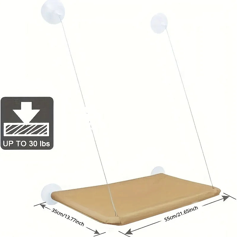 Cat Window Mounted Perch Hammock - Pets Accomplice