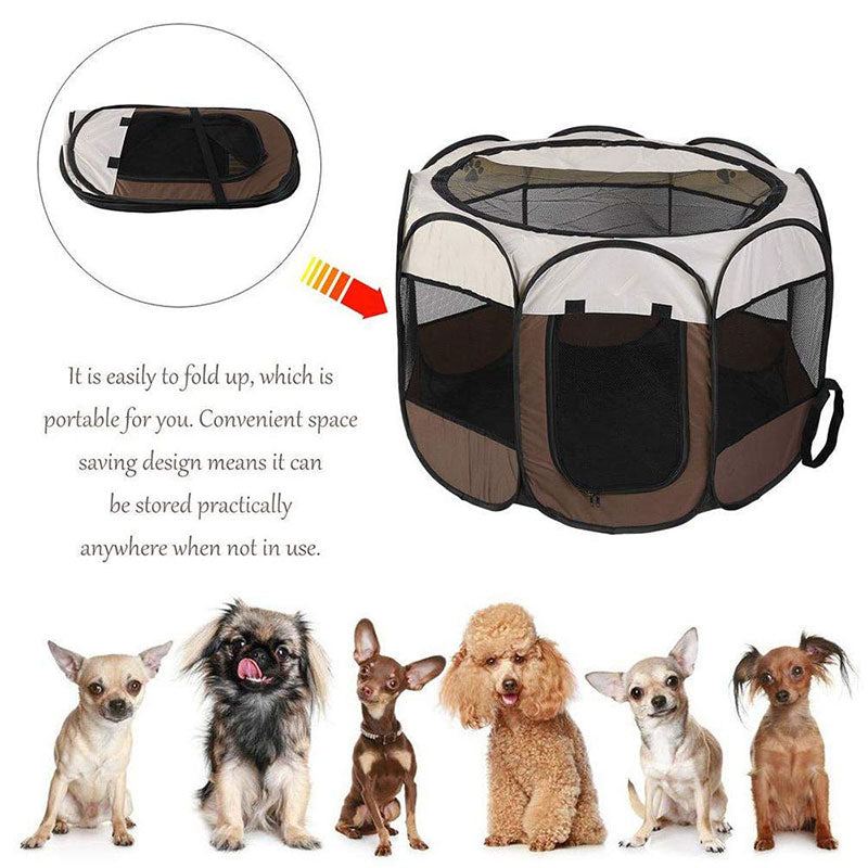 "Pawsome" Pop-Up Pet Crate - Pets Accomplice