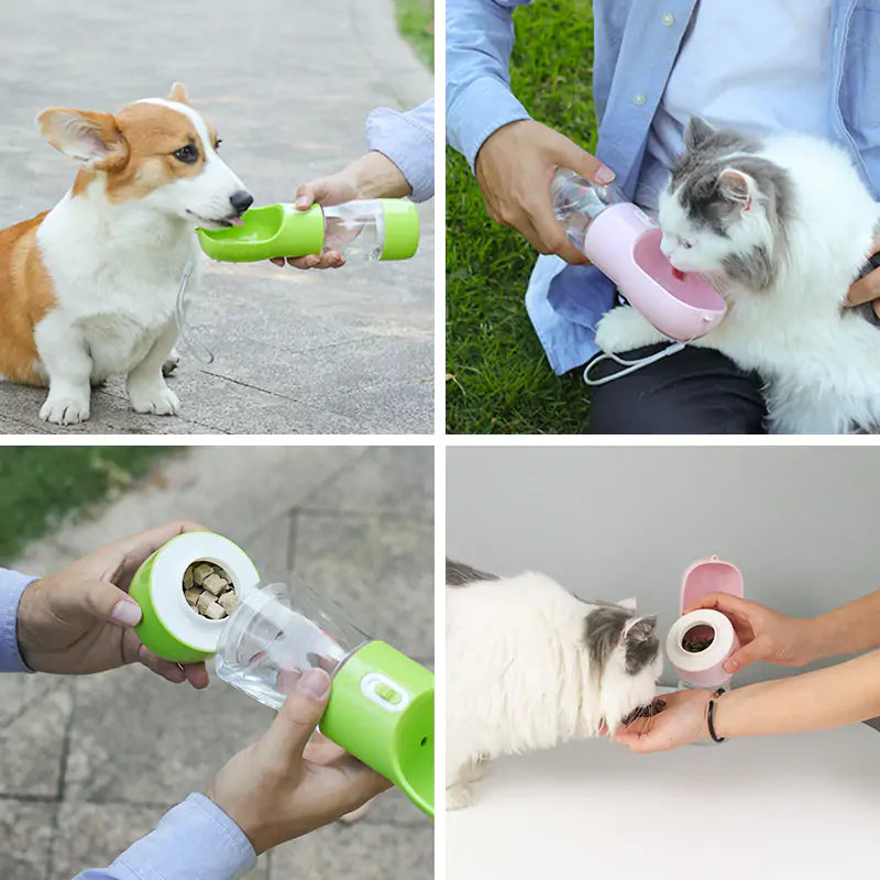 Pet Dog Water Bottle Feeder - Pets Accomplice