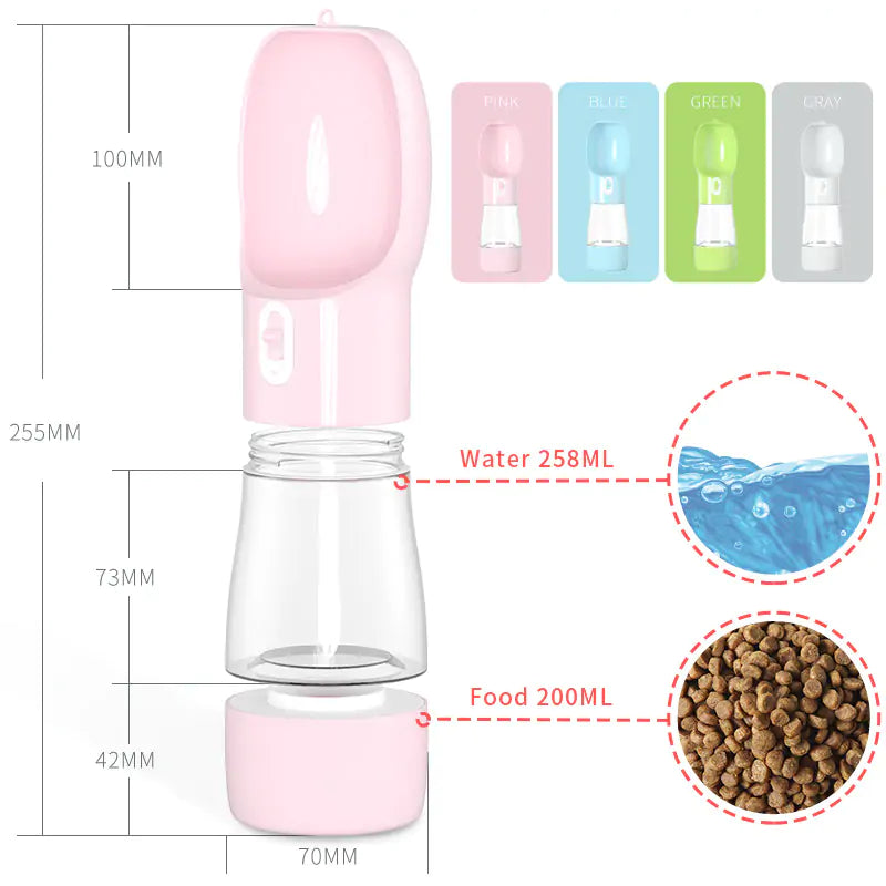 Pet Dog Water Bottle Feeder - Pets Accomplice